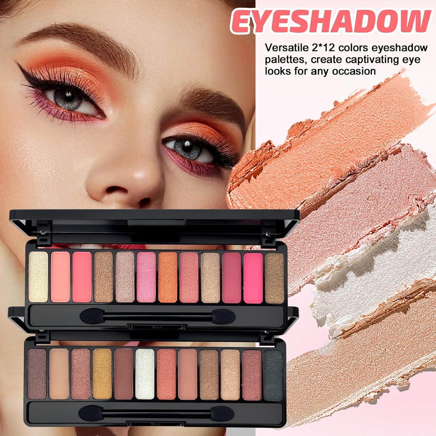 Kit de maquillaje profesional completo Muiefe con doble paleta, foto 3