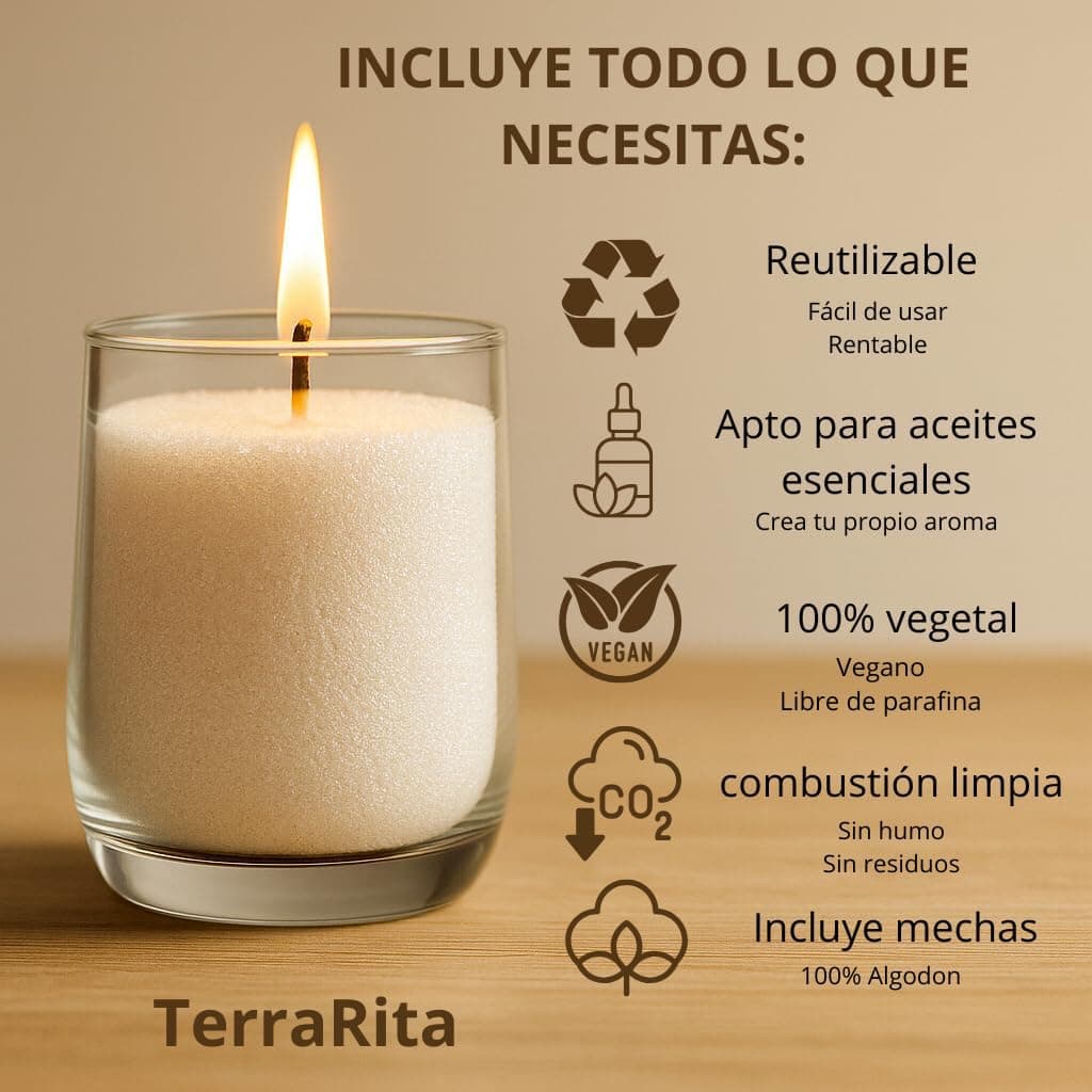 Palo Santo de regalo incluido con el kit de velas de arena