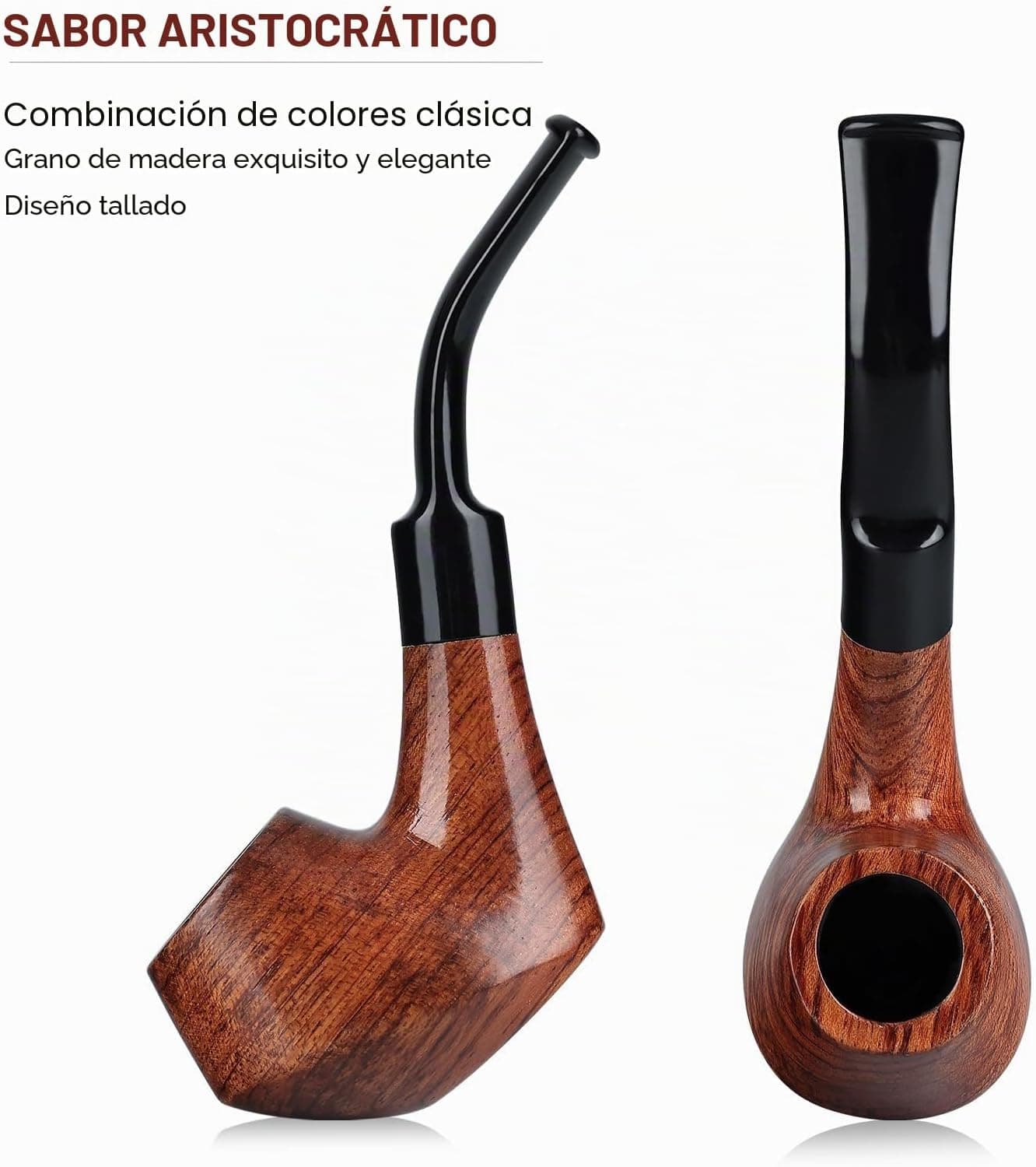 Kit de Pipa de Madera con Accesorios de Limpieza, foto 3
