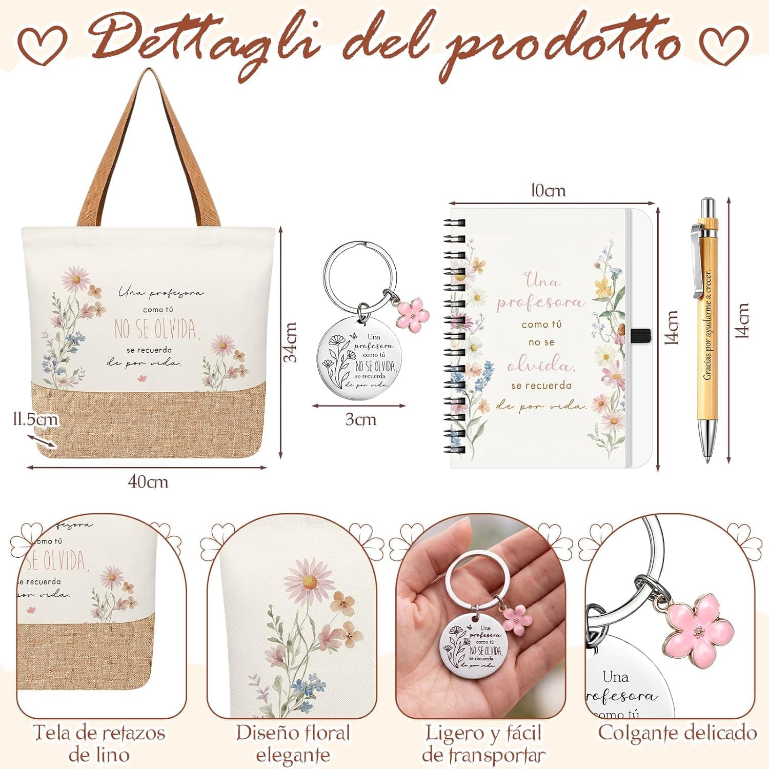 Kit de regalo para profesora, 6 piezas, de Sinmoe, foto 3