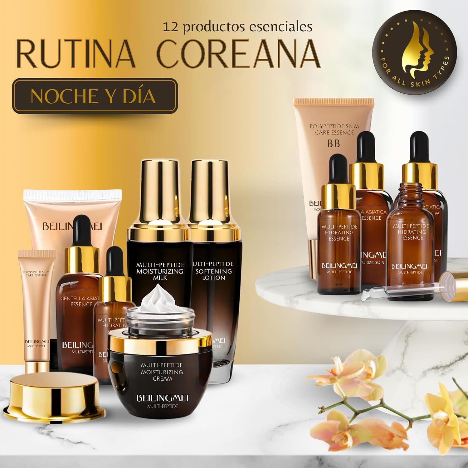 Kit de rutina coreana de 12 productos, NUAL, foto 2