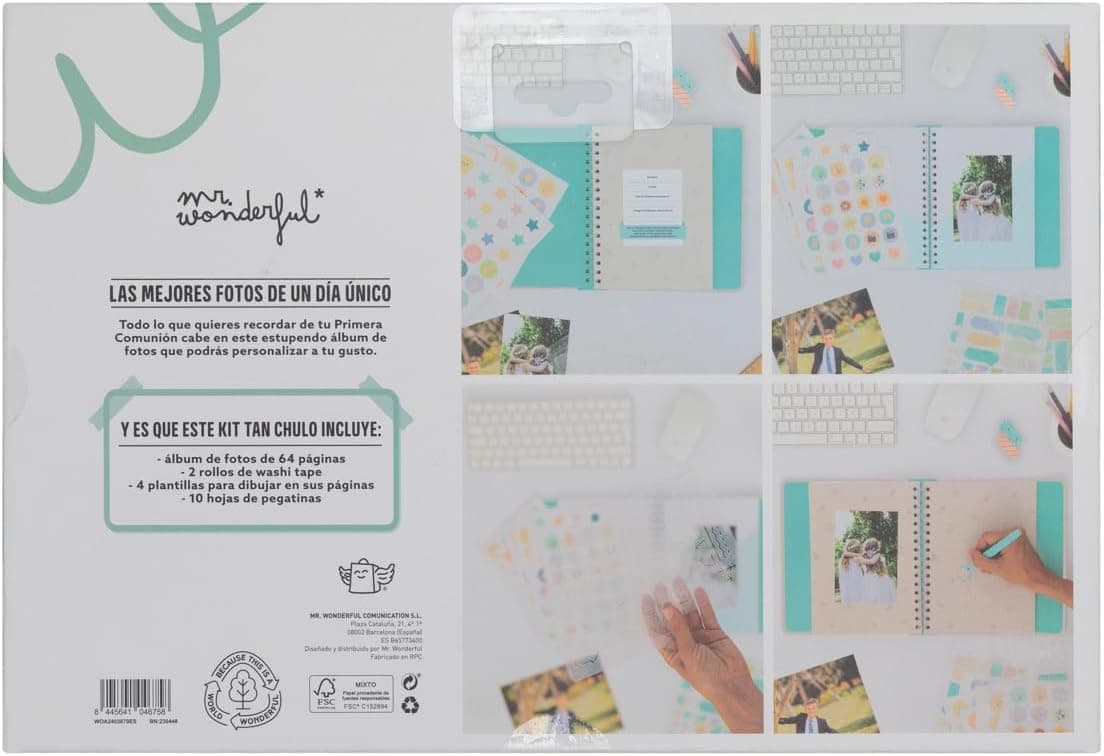 Kit de scrapbooking de primera comunión Mr. Wonderful, foto 2