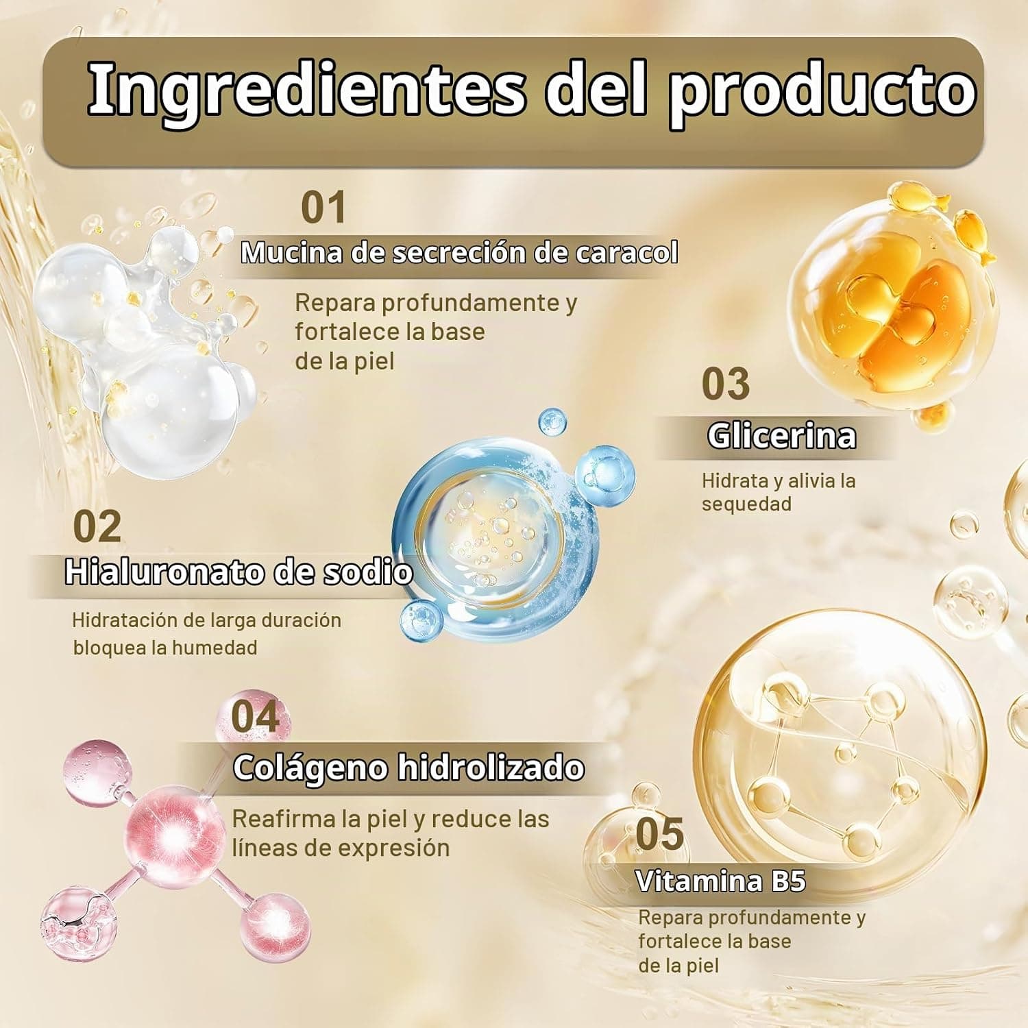 Kit skincare de baba de caracol Miioto, 9 piezas, foto 3