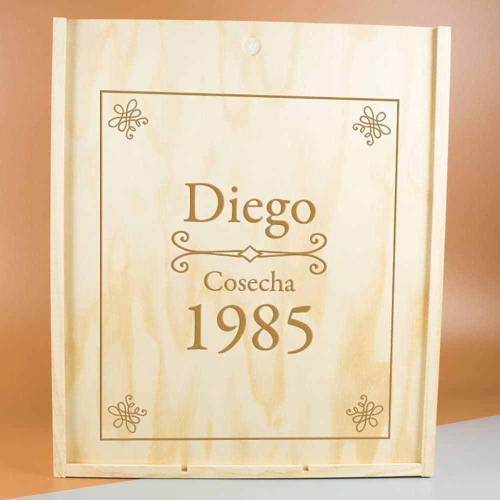 Kit de Vino Personalizado, Caja de Madera, foto 3