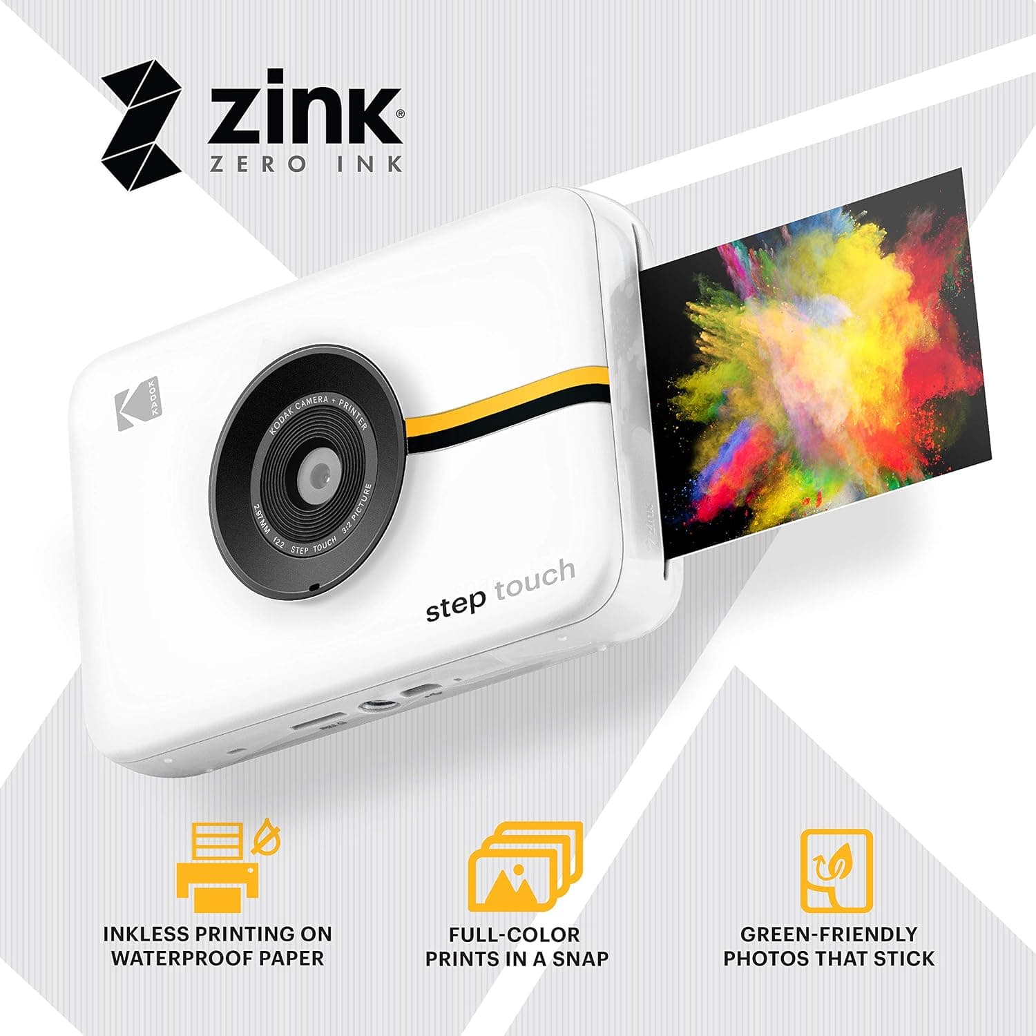 La Kodak Step Touch imprimiendo una foto en papel Zink