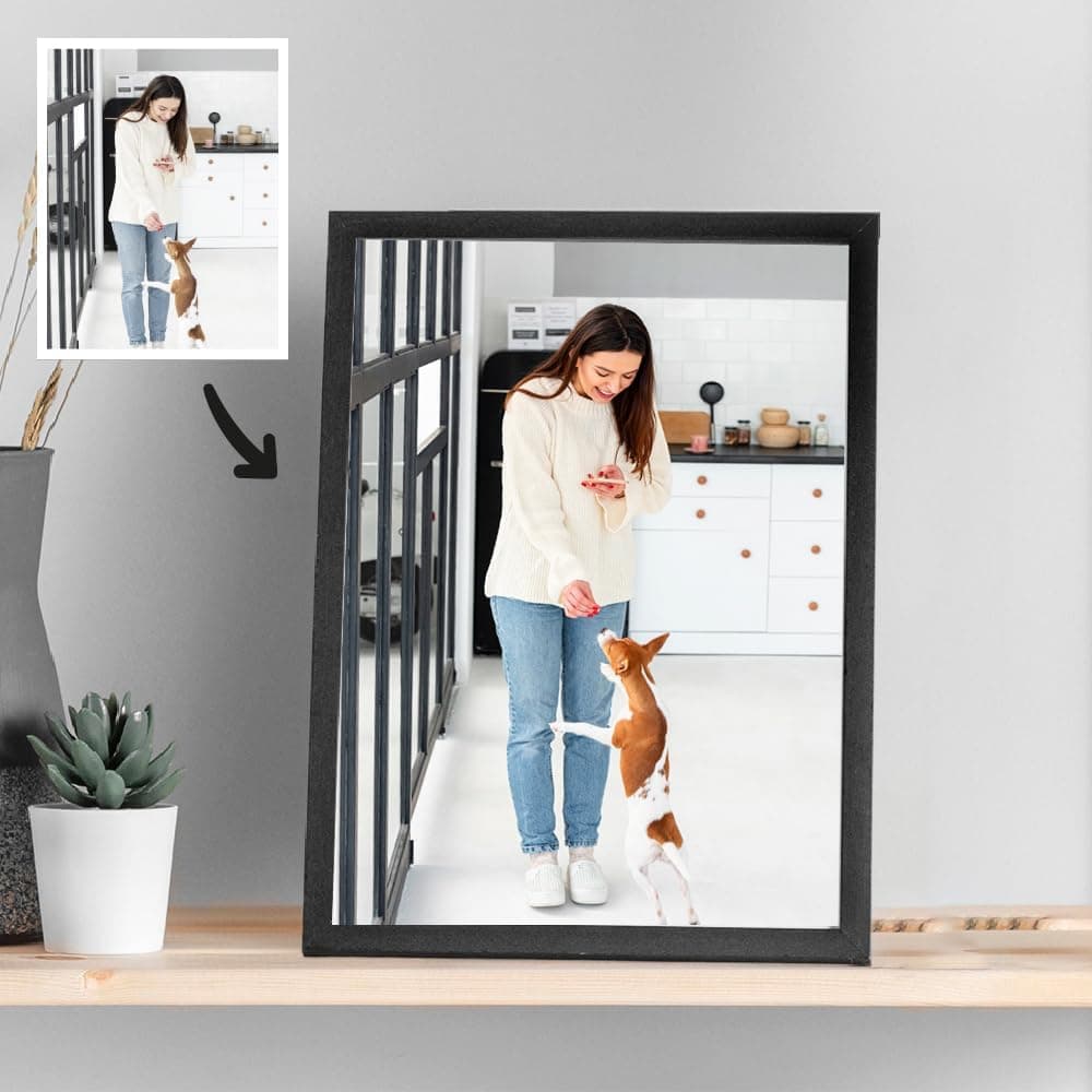 Placa acrílica personalizada con foto y luz LED integrada