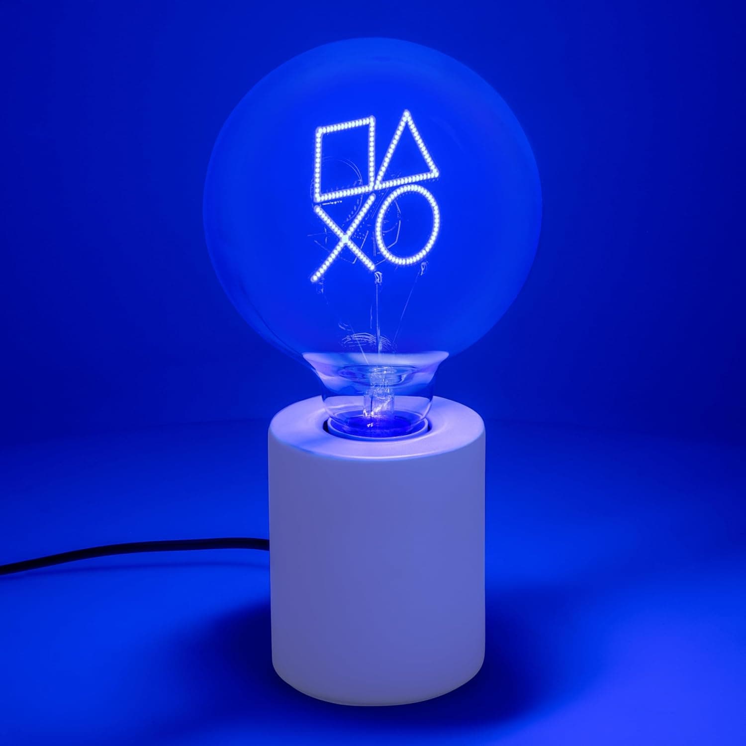 Lámpara decorativa de neón LED con los iconos de PlayStation iluminados
