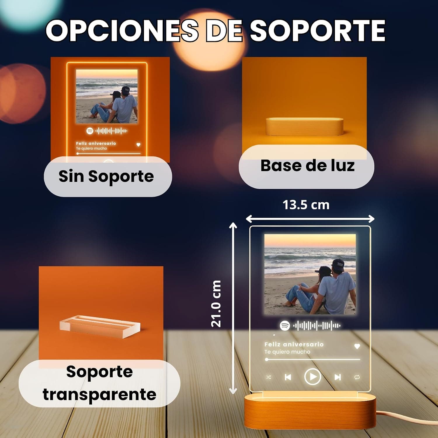 Lámpara personalizada con canción de Spotify, foto 2