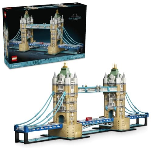 Maqueta LEGO del Puente de la Torre de Londres con sus hojas levadizas