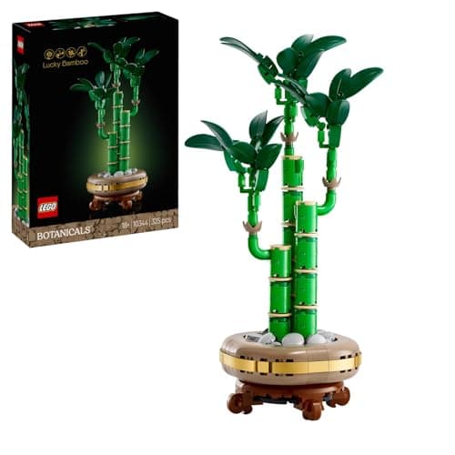 Bambú de la suerte LEGO en maceta decorada