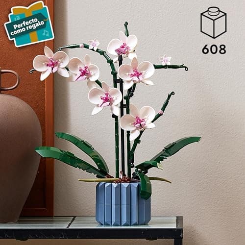 LEGO Botanicals Orquídeas Blancas y Rosas, jarrón azul (10311), foto 2