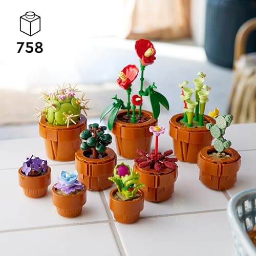 LEGO Botanicals Plantas Diminutas, 9 flores en maceta de terracota (10329), foto 2