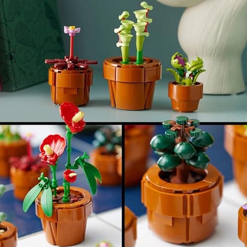 LEGO Botanicals Plantas Diminutas, 9 flores en maceta de terracota (10329), foto 4