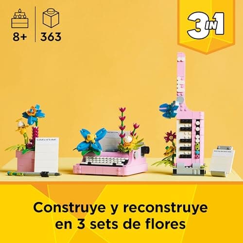 LEGO Creator 3 en 1 Máquina de Escribir con Flores (31169), foto 2