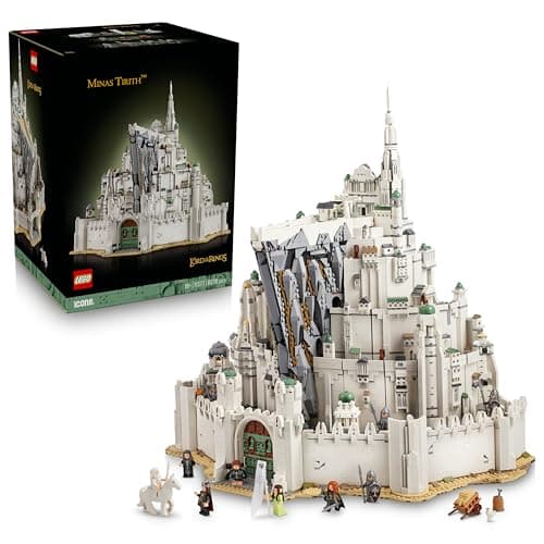 Diorama LEGO de Minas Tirith, la Ciudad Blanca de El Señor de los Anillos