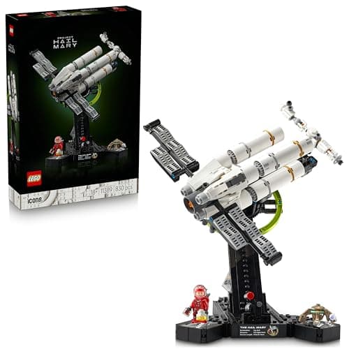 Maqueta LEGO a microescala de una nave espacial de ciencia ficción