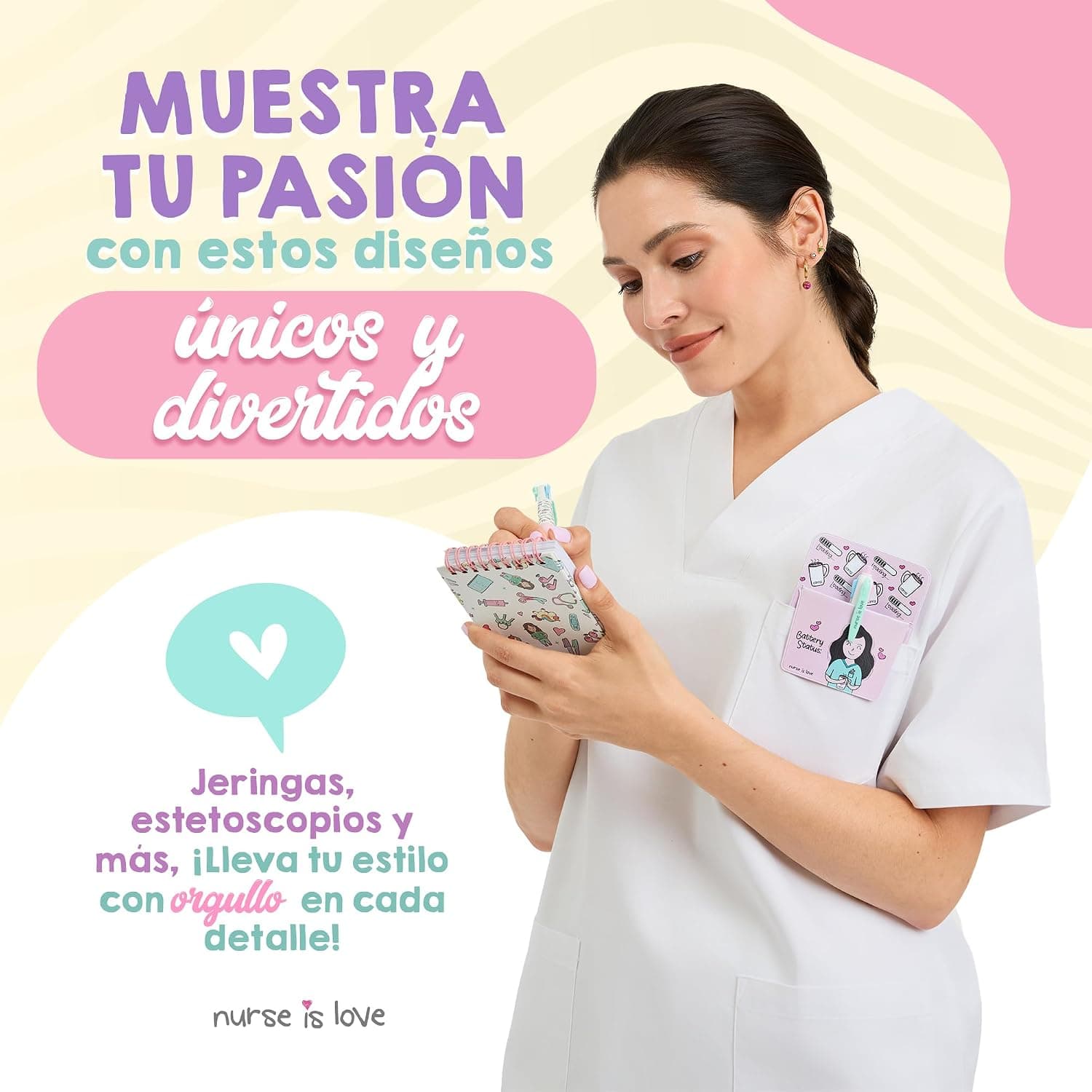 Libreta pequeña de bolsillo para enfermera, foto 3