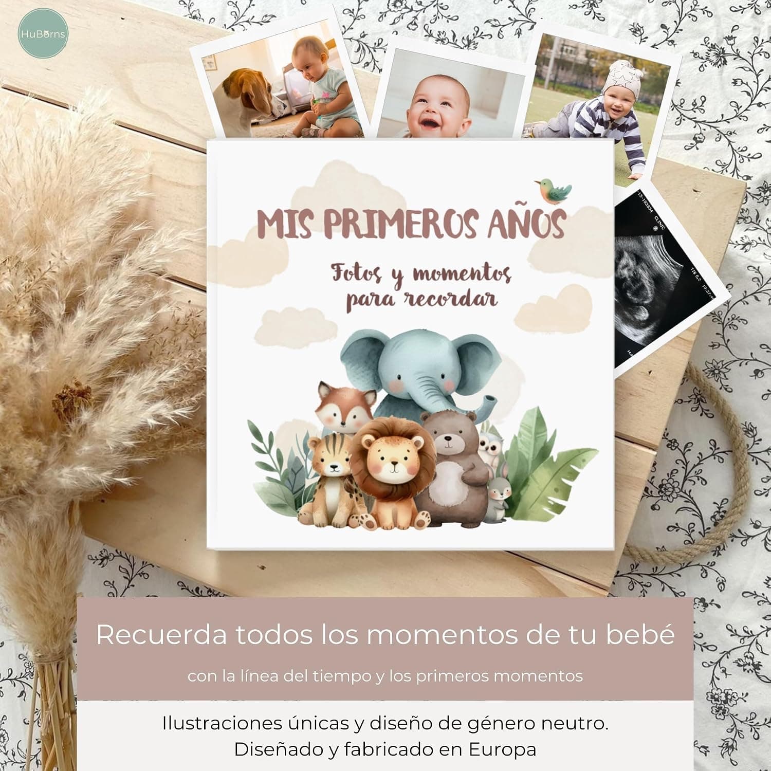 Libro de Nacimiento y Recuerdos del Bebé, de HuBorns, foto 3