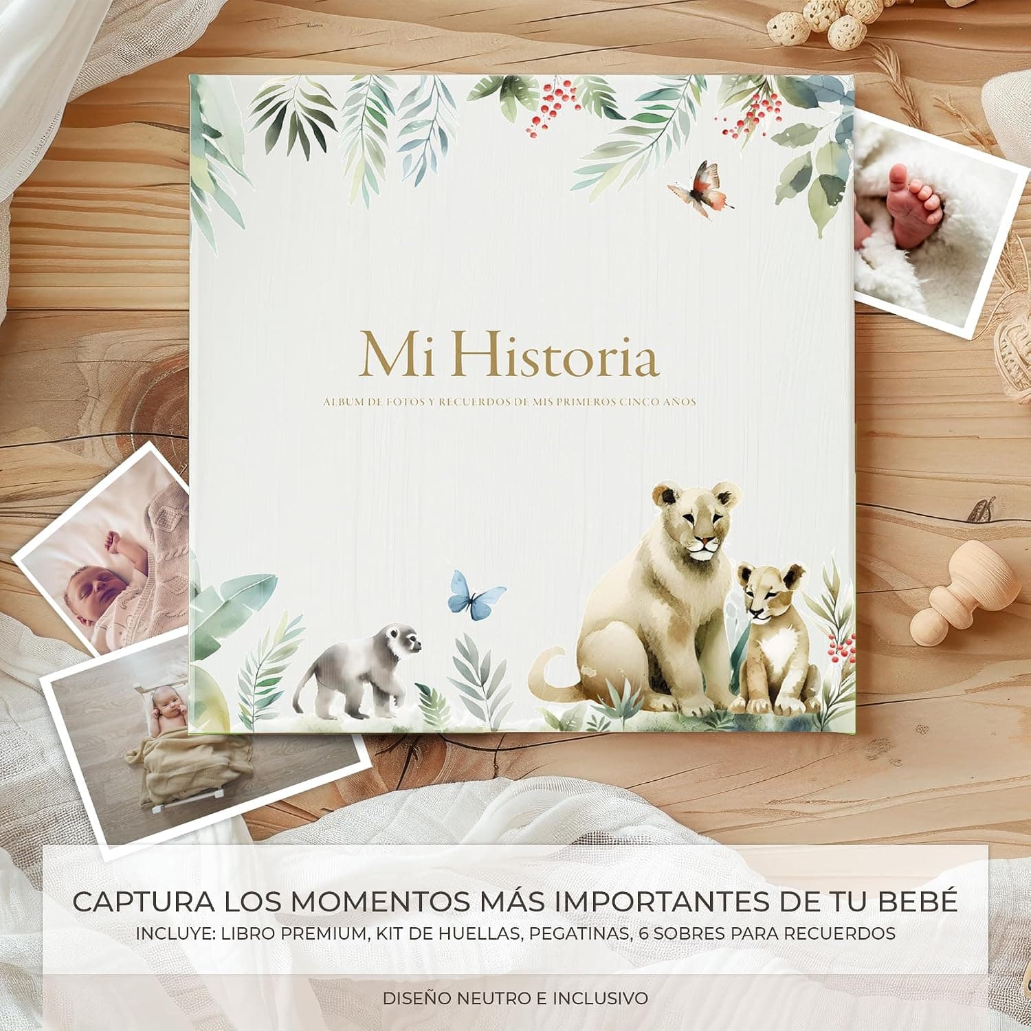 Libro de Recuerdos y Álbum de Fotos del Bebé RIVERMUM, foto 2