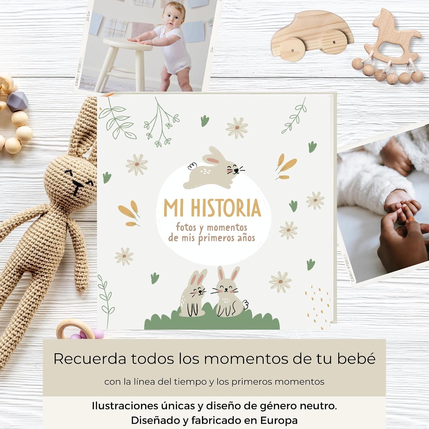 HuBorns Libro de Recuerdos del Bebé, foto 3