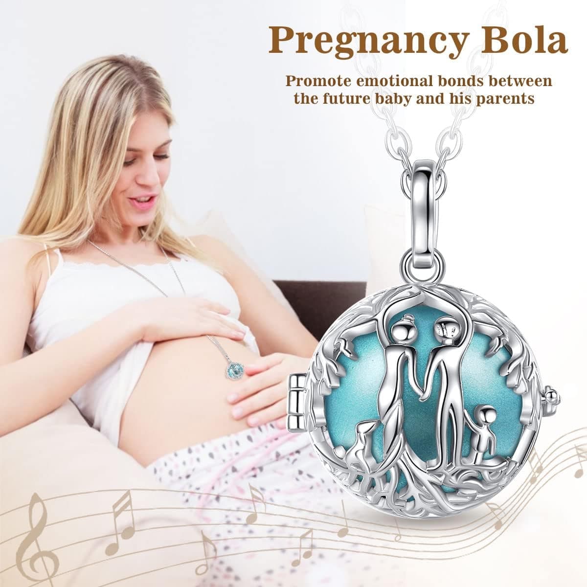 Llamador de Ángeles para Embarazada, Collar Árbol de la Vida, foto 2