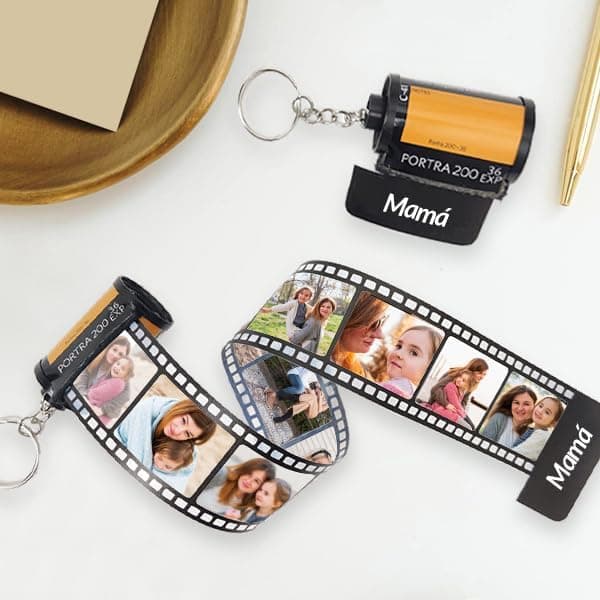 Llavero carrete de fotos personalizado, de Transparent Gift, foto 3