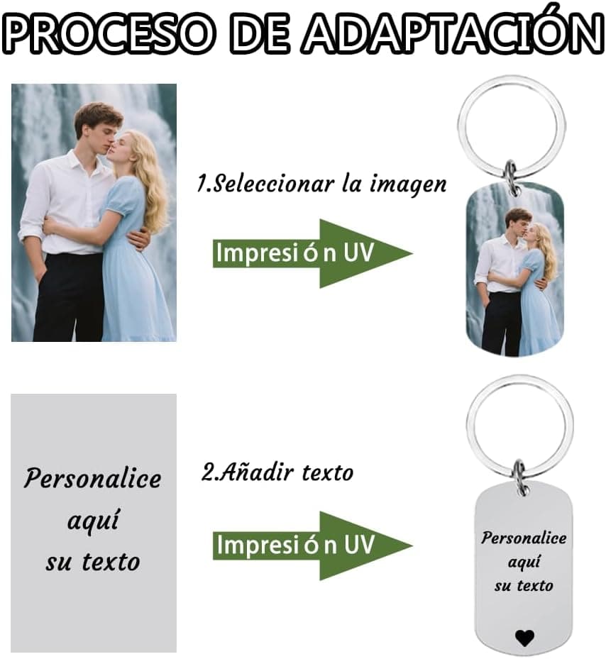Llavero Personalizado con Foto y Texto, foto 3