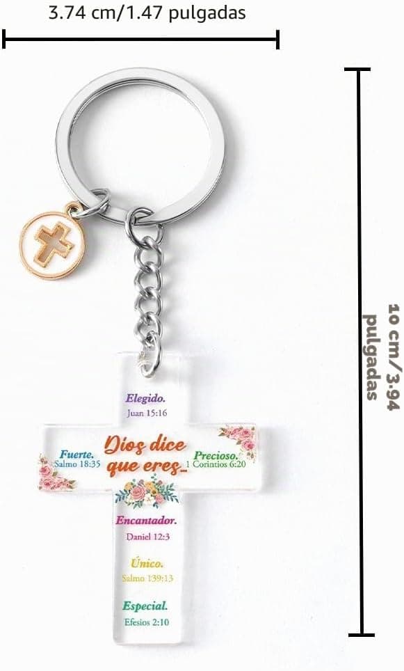 Llavero de regalo cristiano para bautizo o comunión, foto 2