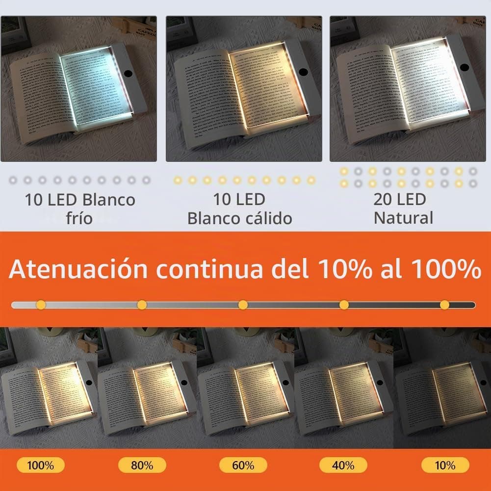 Luz plana LED para leer en la cama, foto 3