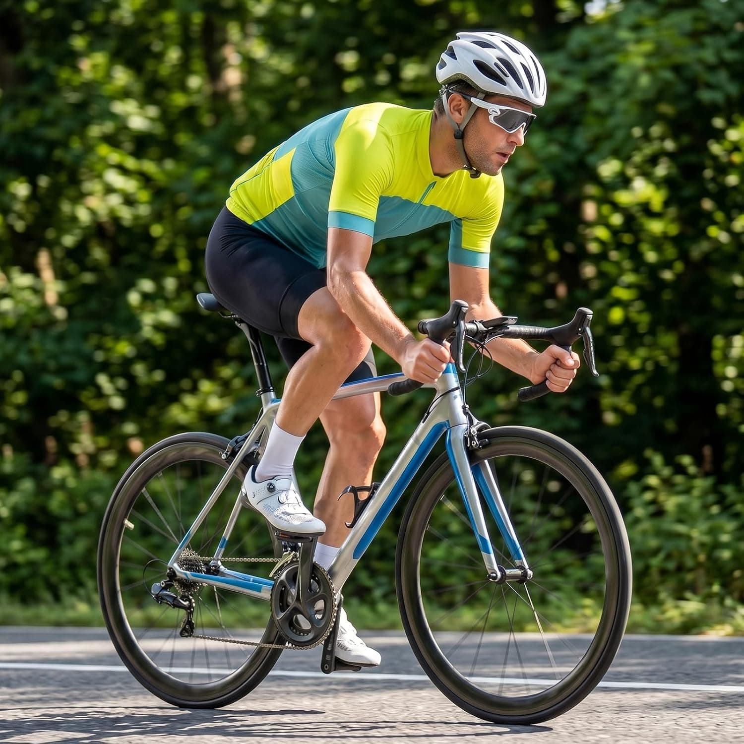 Maillot de Ciclismo Manga Corta con Tres Bolsillos, foto 2