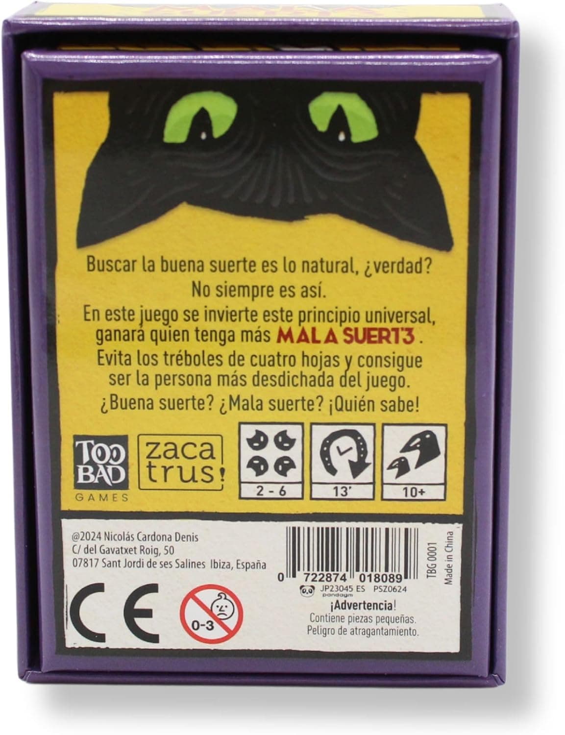 Cartas de tréboles y mala suerte del juego