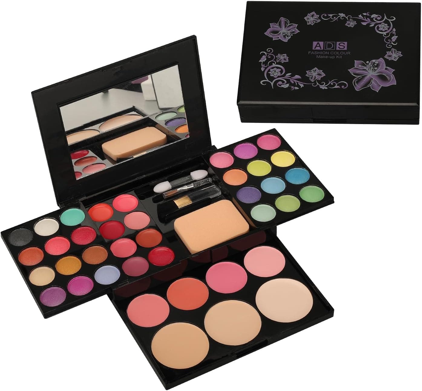 Maletín de maquillaje CHSEEO con paletas y labiales incluidos