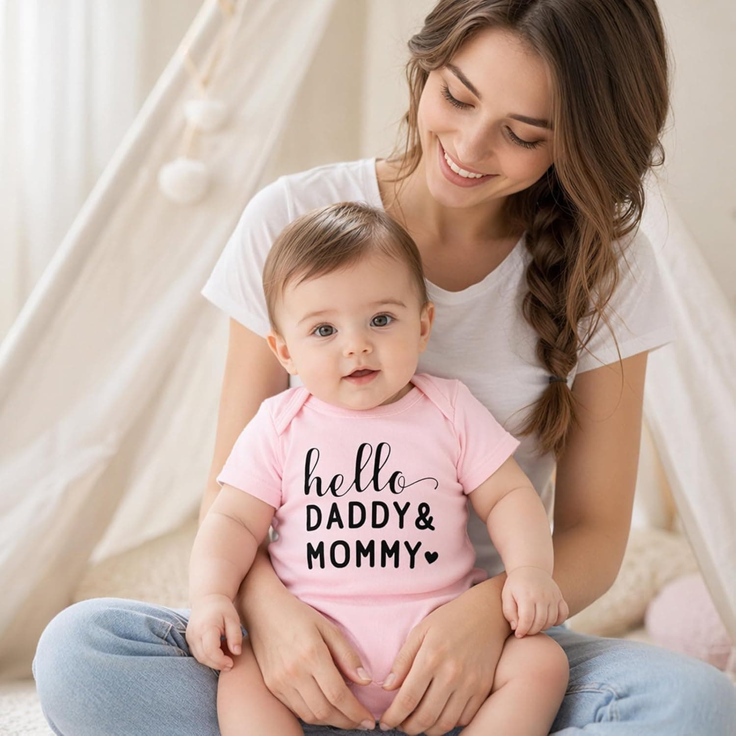 Mameluco de bebé personalizado para anuncio de embarazo, foto 3