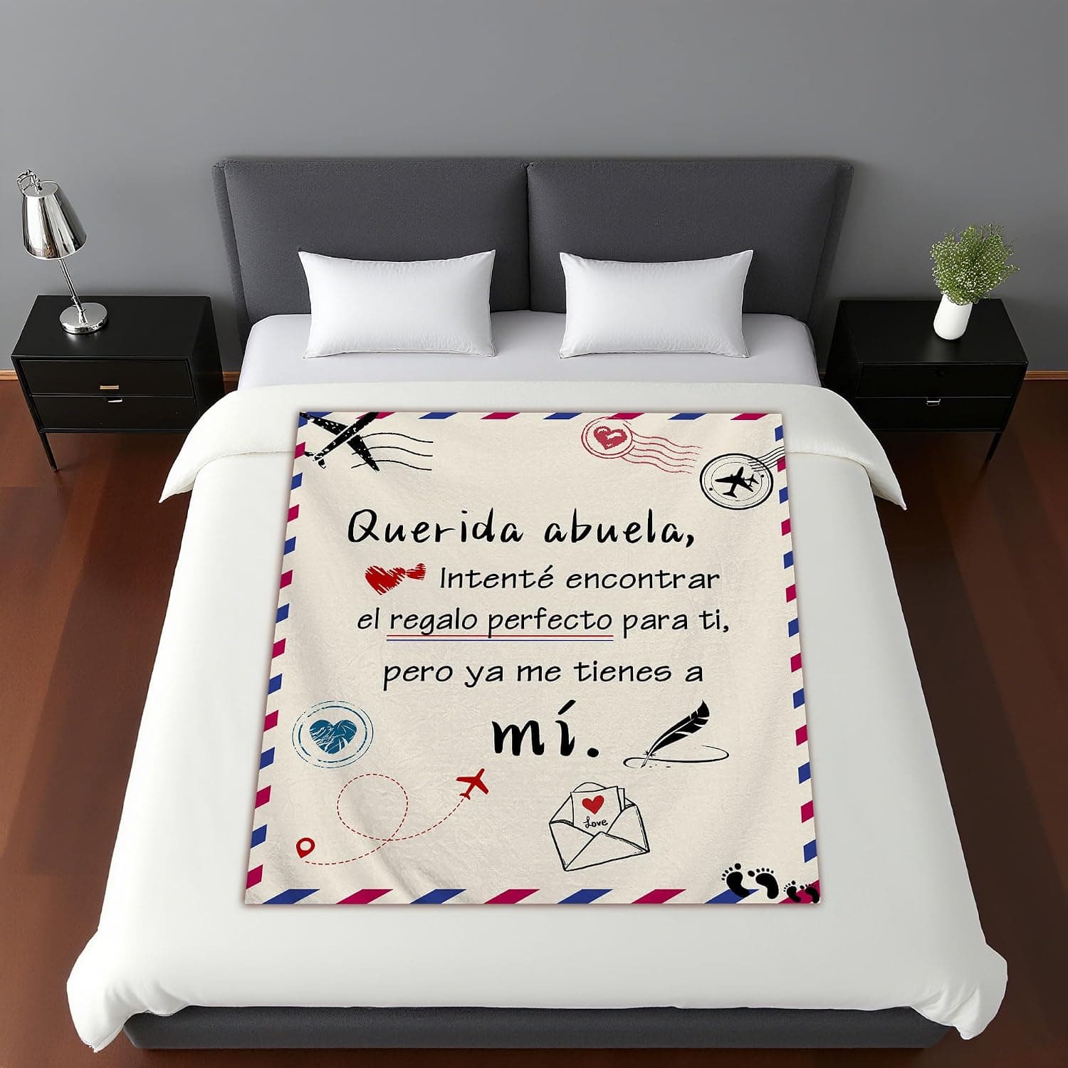 Manta "Intentamos Encontrar el Regalo Perfecto" para la Abuela, foto 3