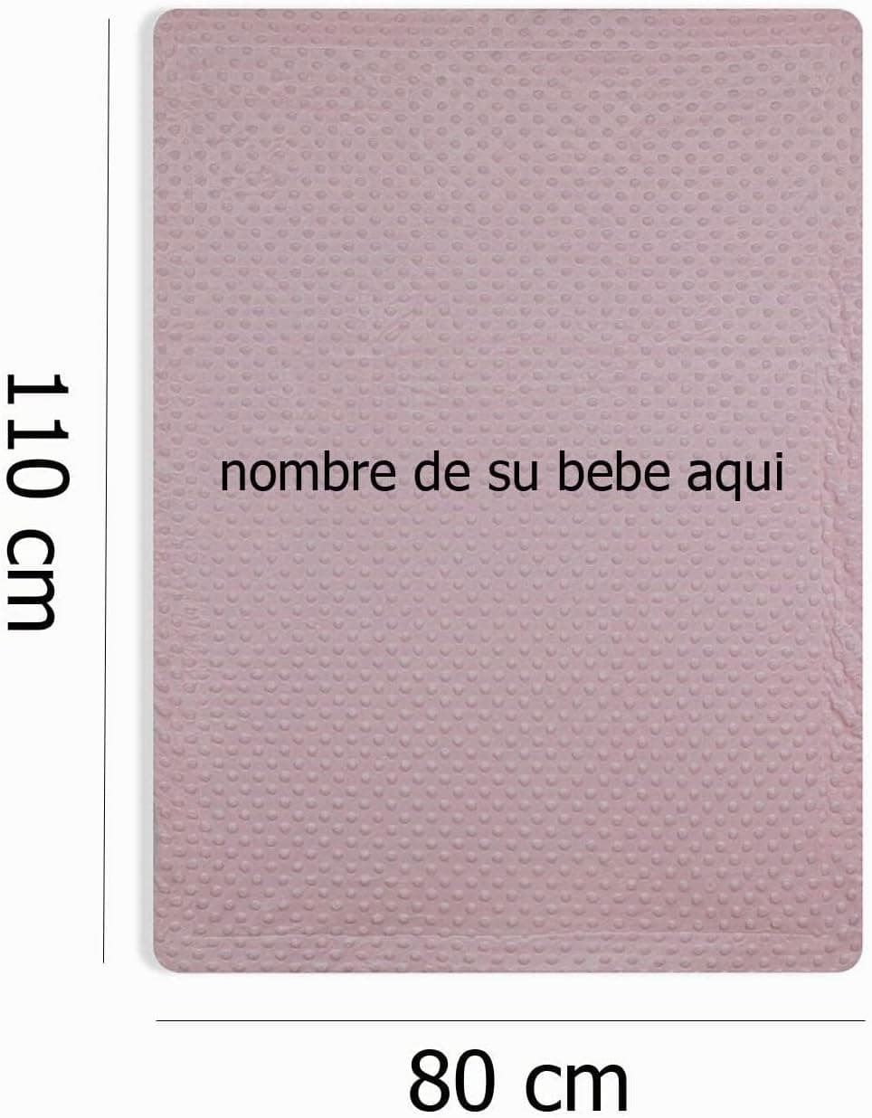 Manta de Bebé Personalizada con Nombre Bordado, foto 2