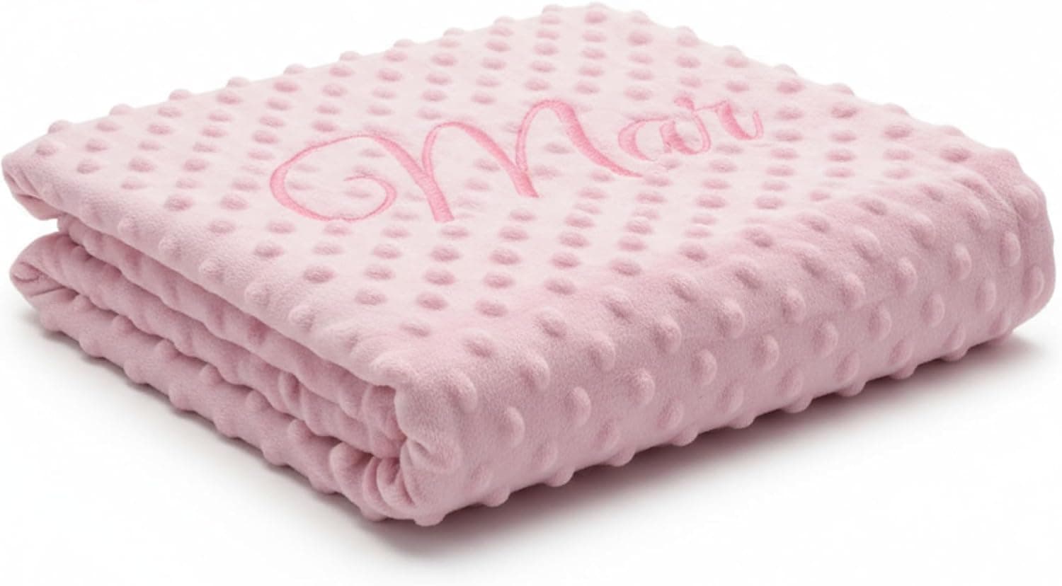 Manta de Bebé de Topitos Personalizada con el Nombre Bordado, foto 3