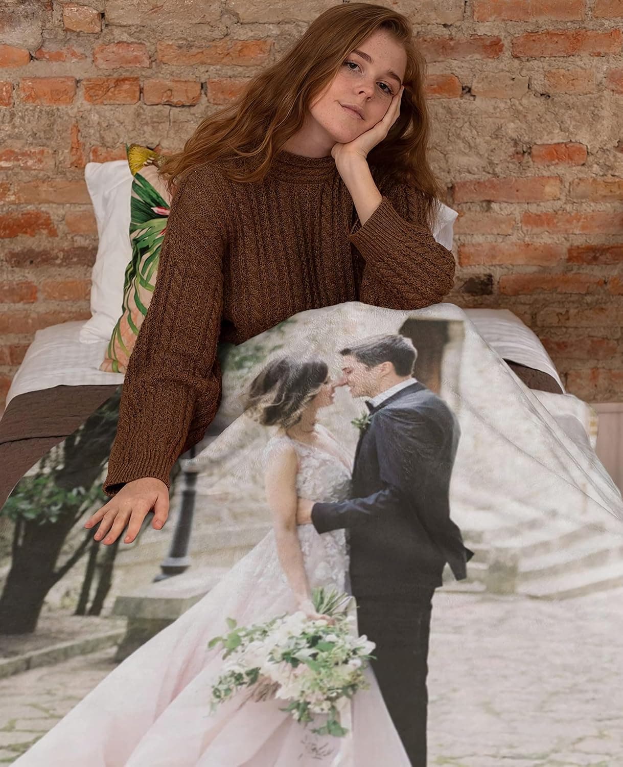 Manta personalizada con foto y texto, foto 3