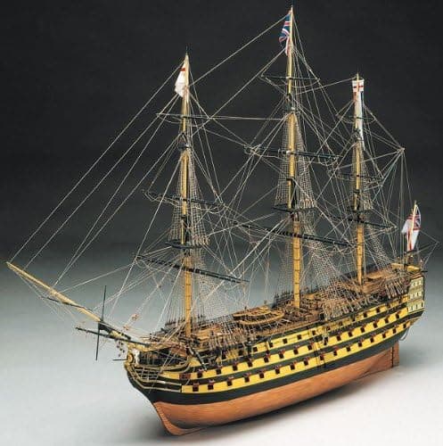 Casco del HMS Victory en construcción
