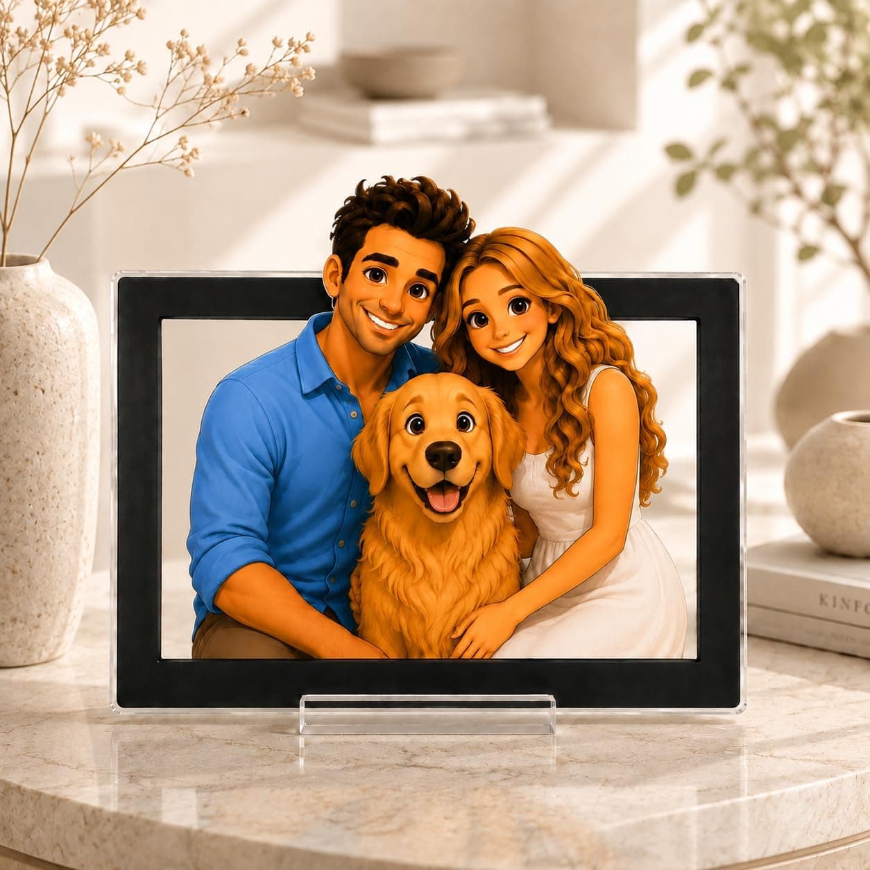 Marco de foto 3D personalizado, foto 2