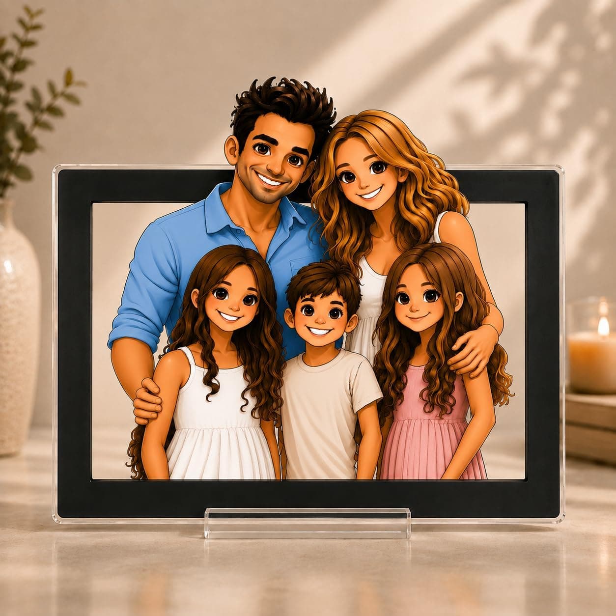 Marco de foto 3D personalizado, foto 3