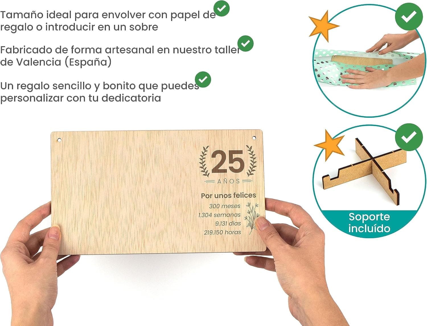 Marco de Fotos de Madera para el 25 Aniversario, foto 3