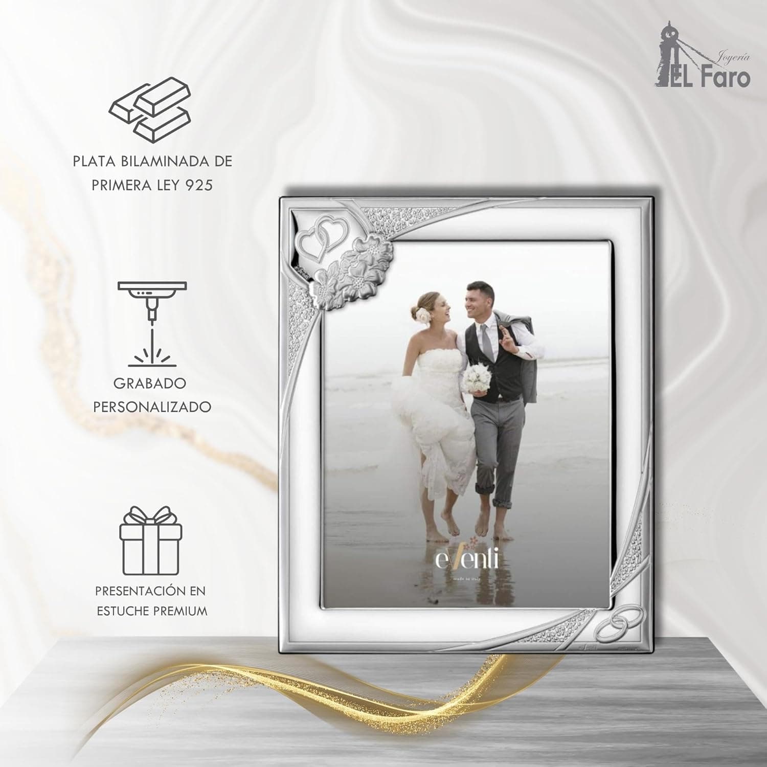 Detalle del acabado y la personalización del marco