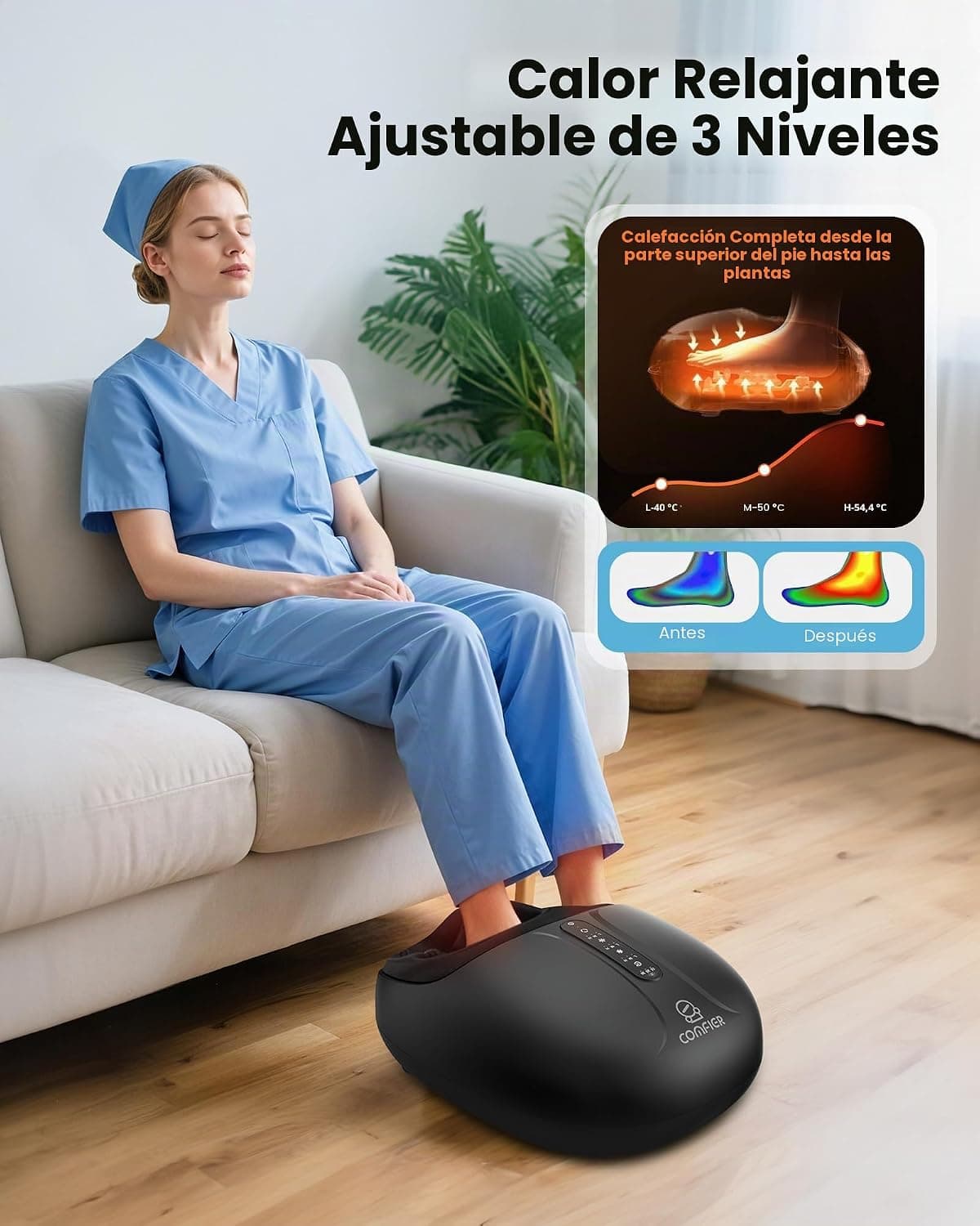 Masajeador de pies Shiatsu talla grande Comfier, foto 3