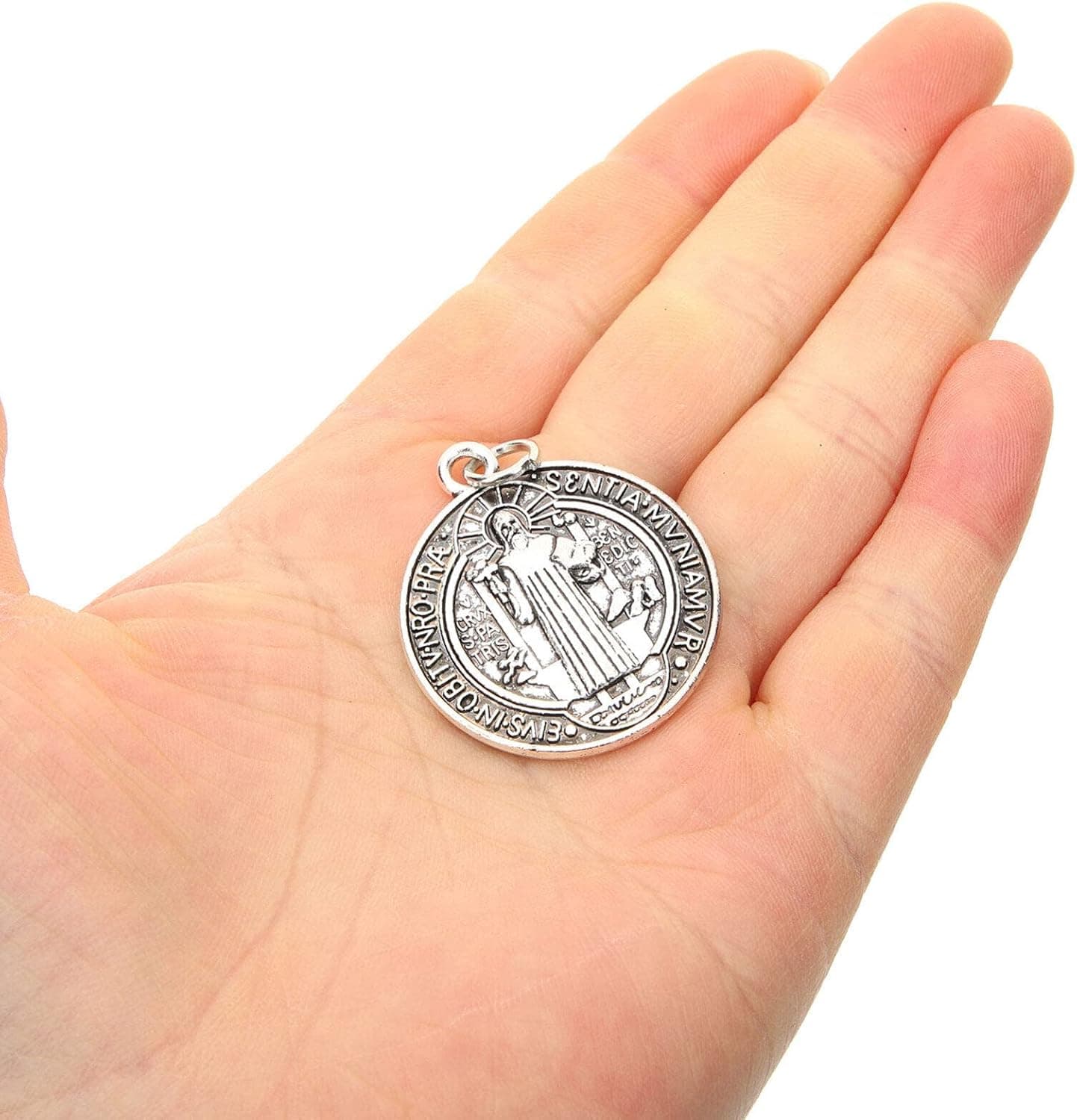 Pack de 12 medallas de San Benito para bisutería, foto 2