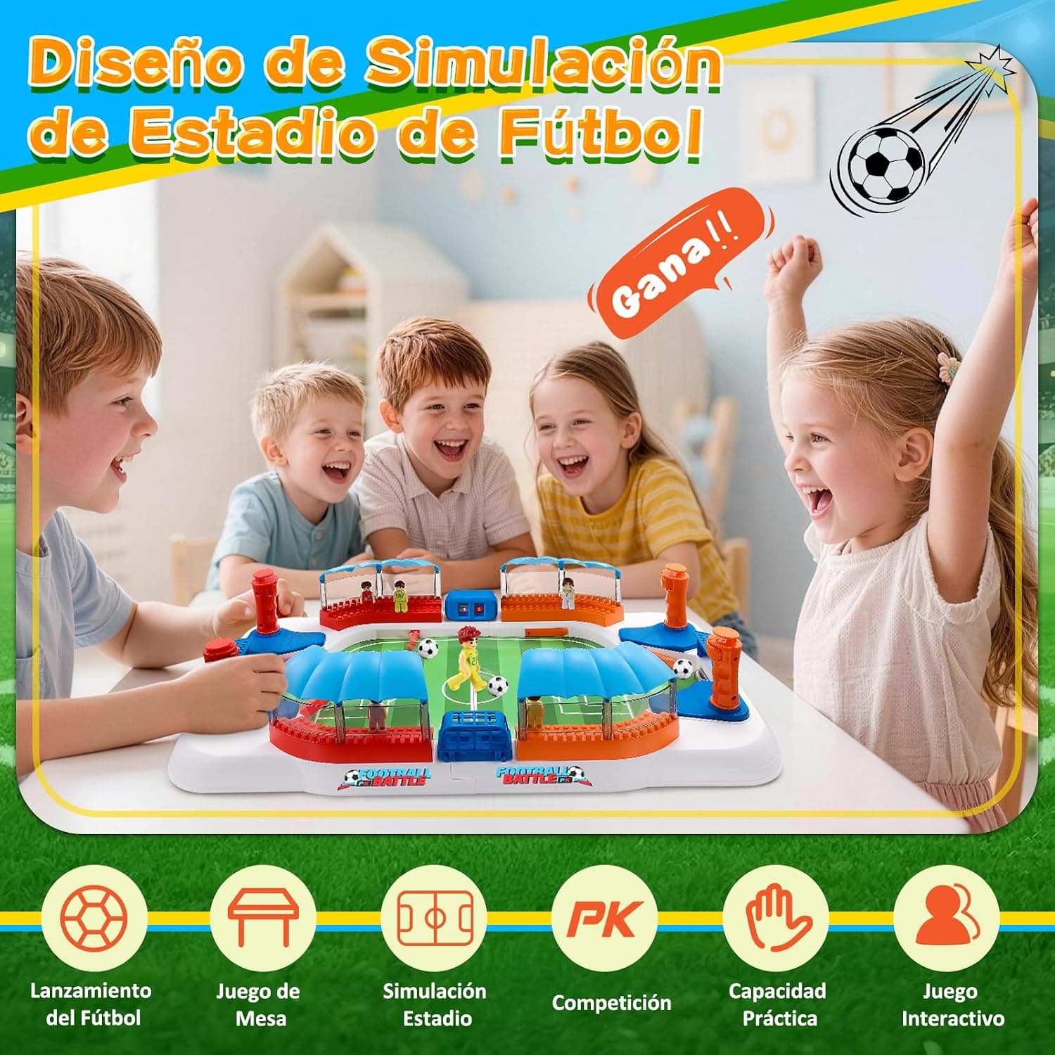 Mini Futbolín de Mesa para Dos Jugadores, foto 3