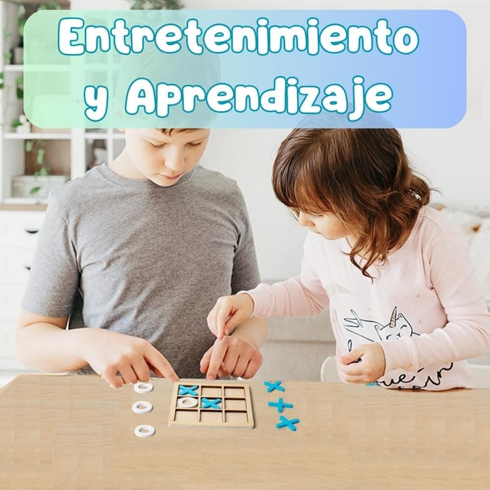 Pack de 20 mini juegos de tres en raya de madera, foto 3