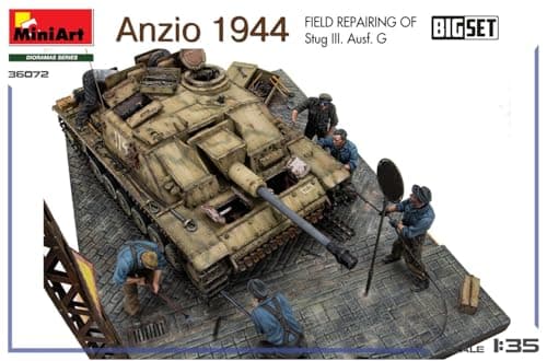 Caja del diorama MiniArt Tiger I Anzio