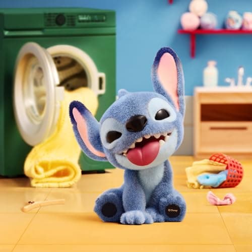 Detalle de la figura de Stitch de Miniso