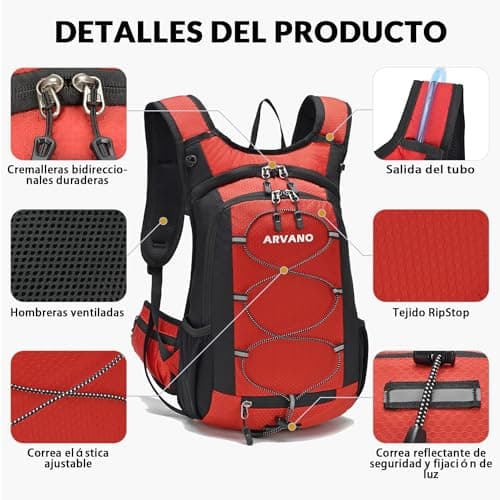 Panel trasero ventilado de la mochila Arvano