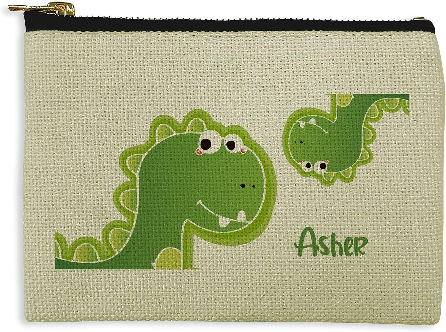 Bolsa pequeña con cremallera y el nombre del niño personalizado